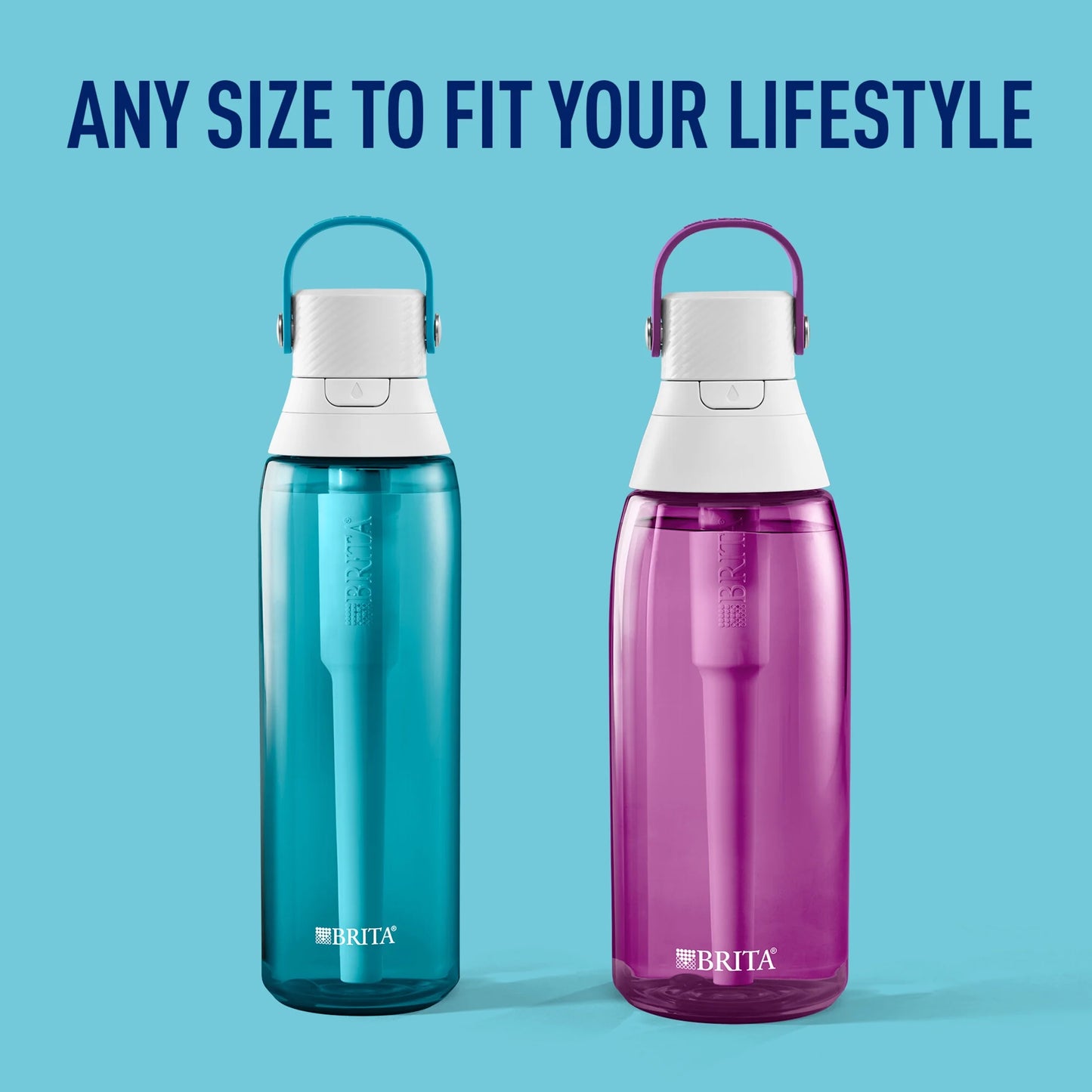 36 Oz Orchid Premium Leak Proof Filtered Water Bottle with Straw